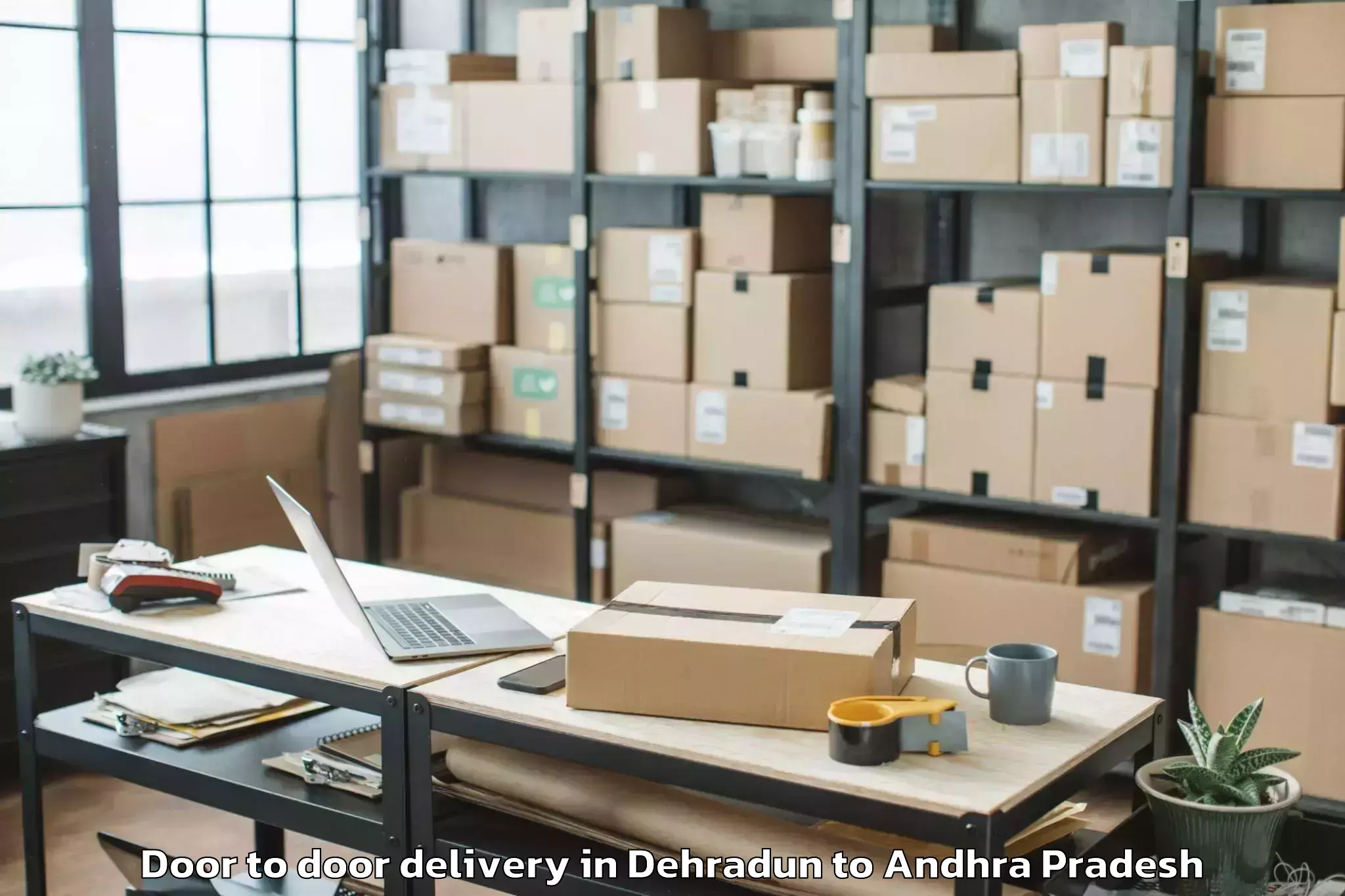 Professional Dehradun to Pedapadu Door To Door Delivery